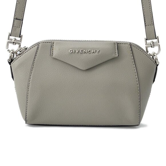 GIVENCHY Gray Leather Shoulder Bag - Picture 1 of 16